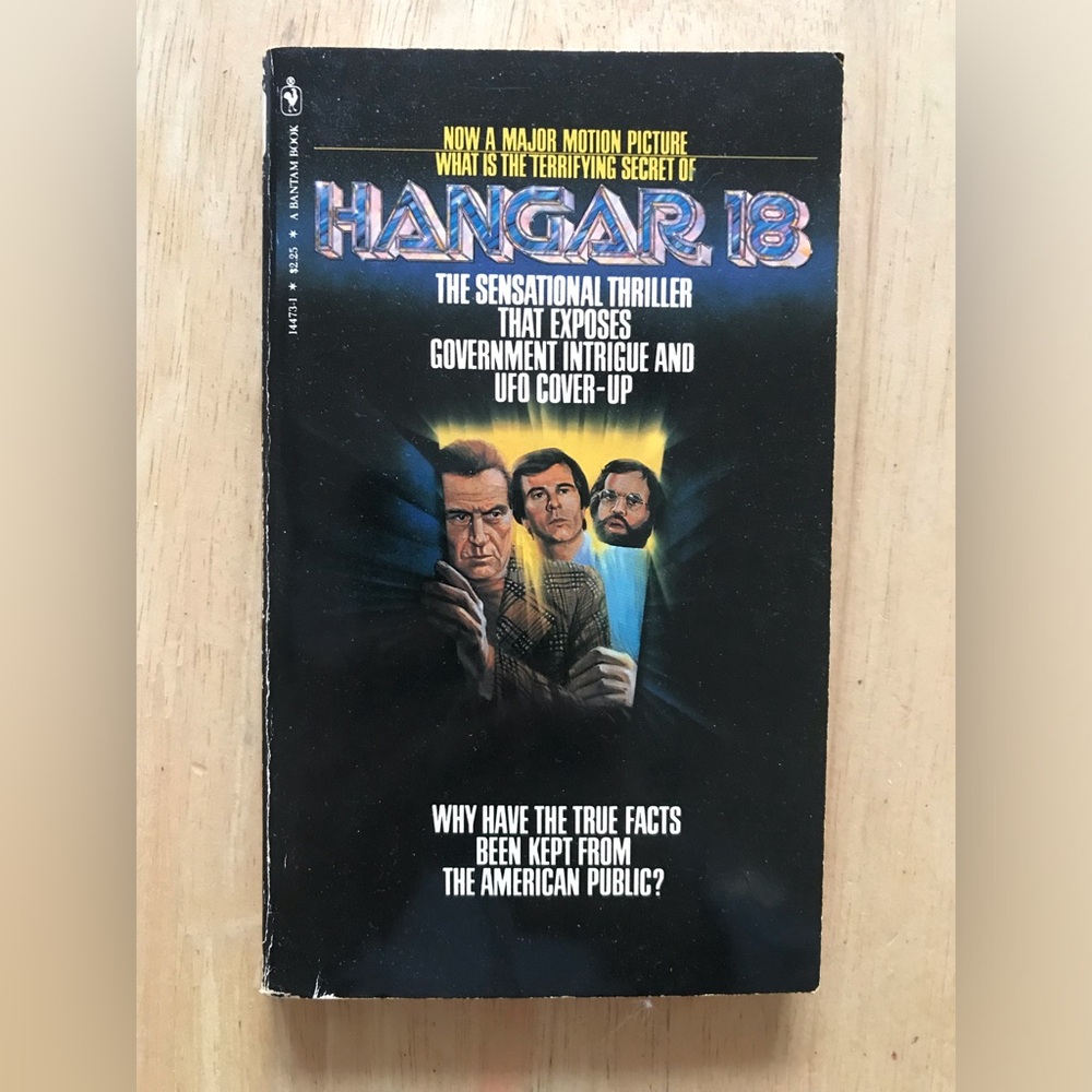 HANGAR 18 by Robert Weverka and Charles Sellier Jr 1st ed Paperback 1980